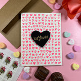 'WYWH' Letterpress Card with Laser-engraved Heart Magnet